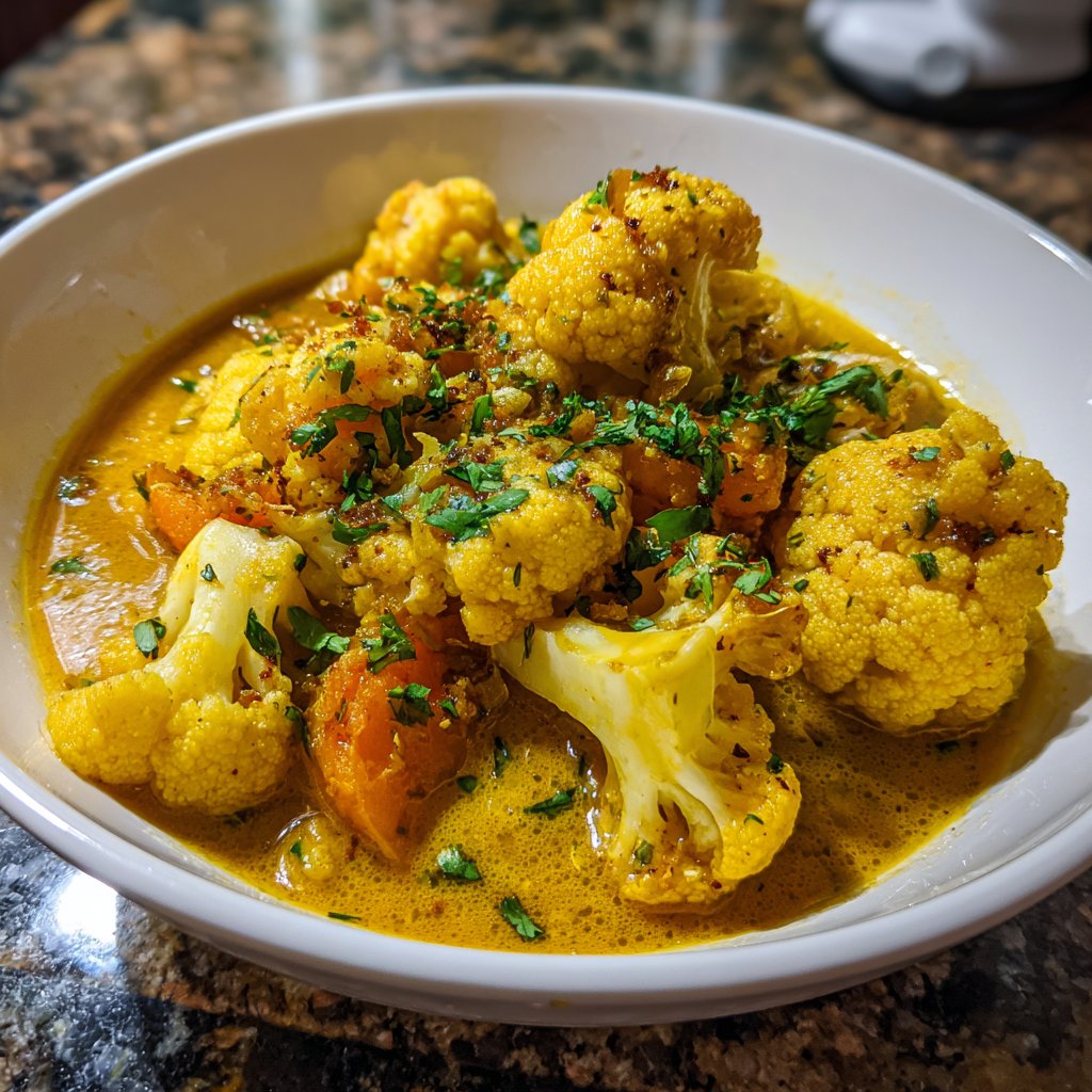 Blumenkohl Curry Mit Kokosmilch