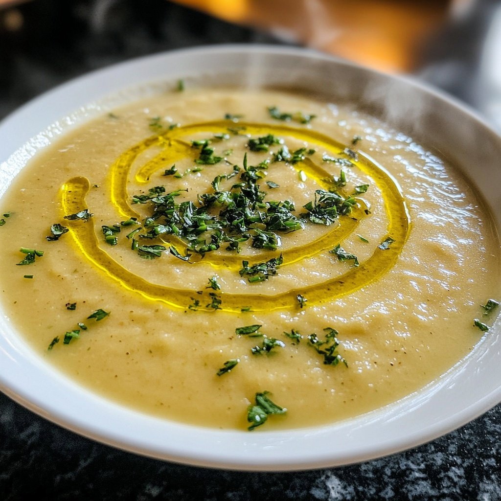 Cremige Blumenkohlsuppe mit einfachen Zutaten
