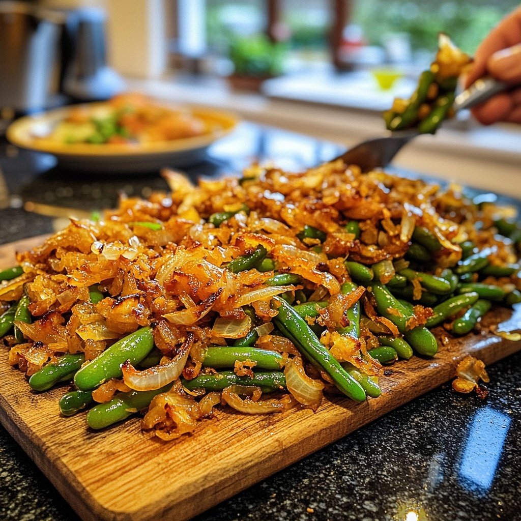 Schnibbelbohnen Pfanne – Low Carb