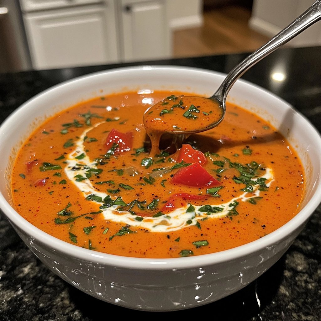 Tomatensuppe mit Paprika