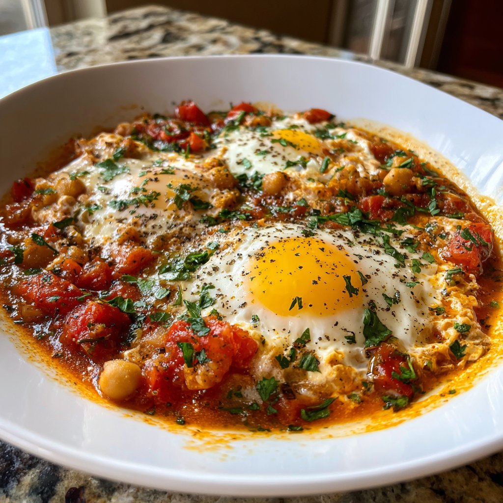 Shakshuka mit Kichererbsen