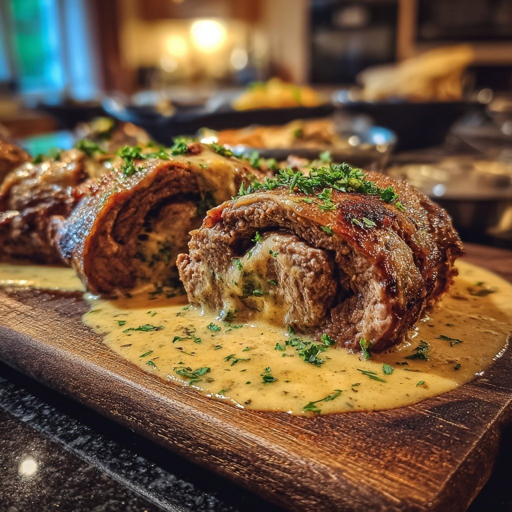 Hausmannskost Rinderrouladen mit Rahmsoße