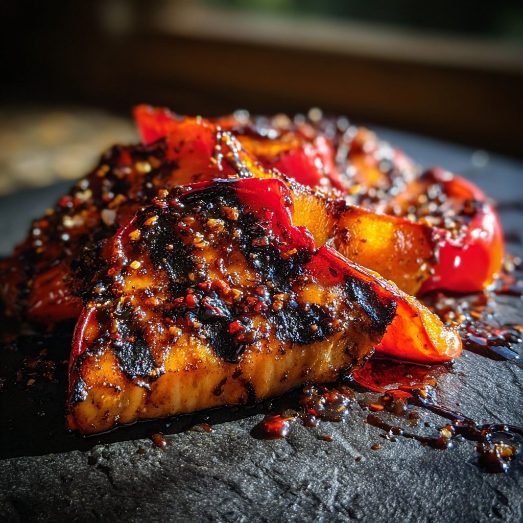 Gegrillte Paprika Mit Balsamico
