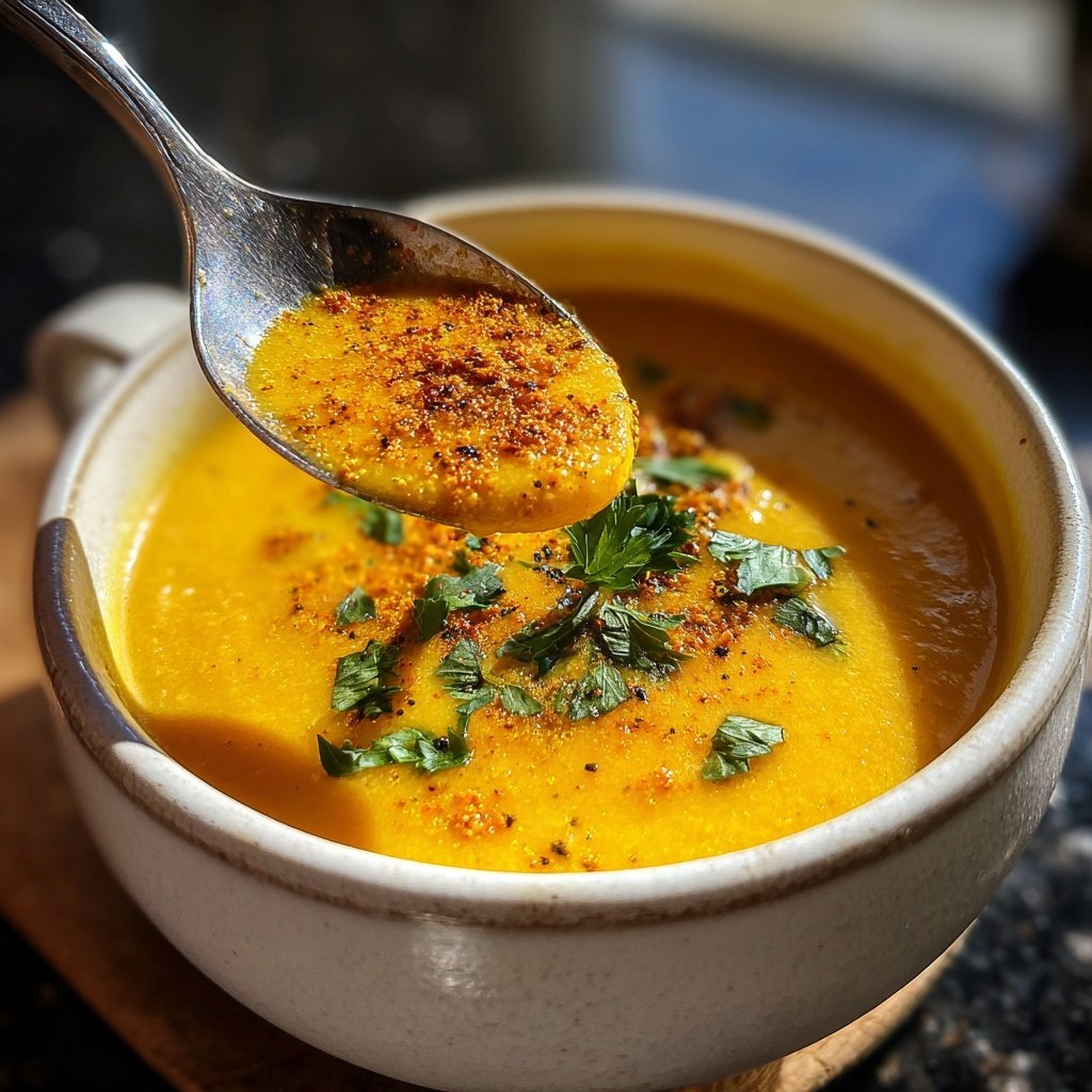 Cremige Blumenkohlsuppe mit Curry