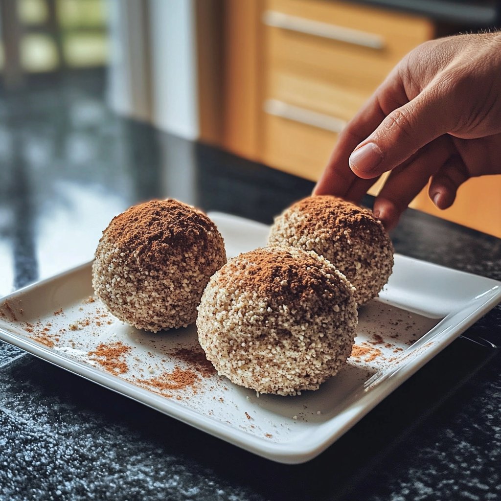 Protein Bällchen mit Zimt