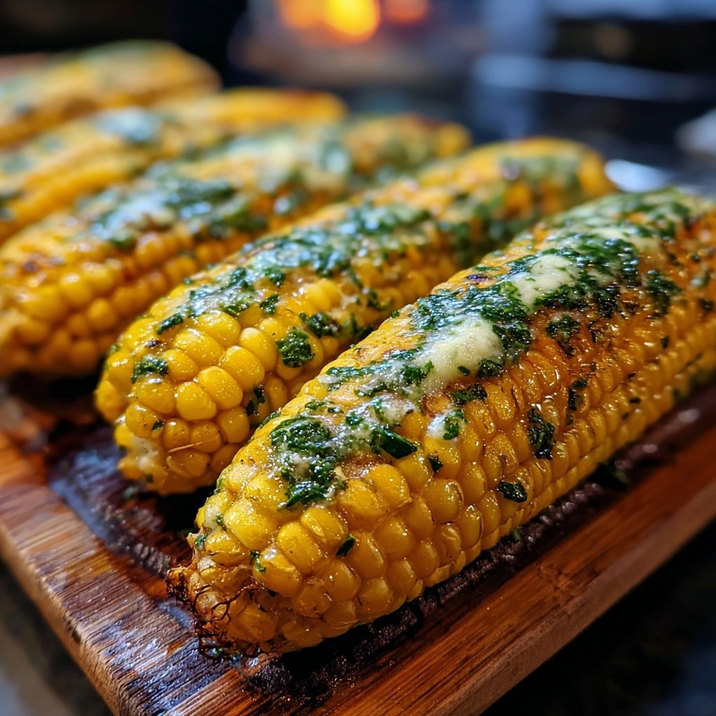 Grill Mais Mit Kräuterbutter
