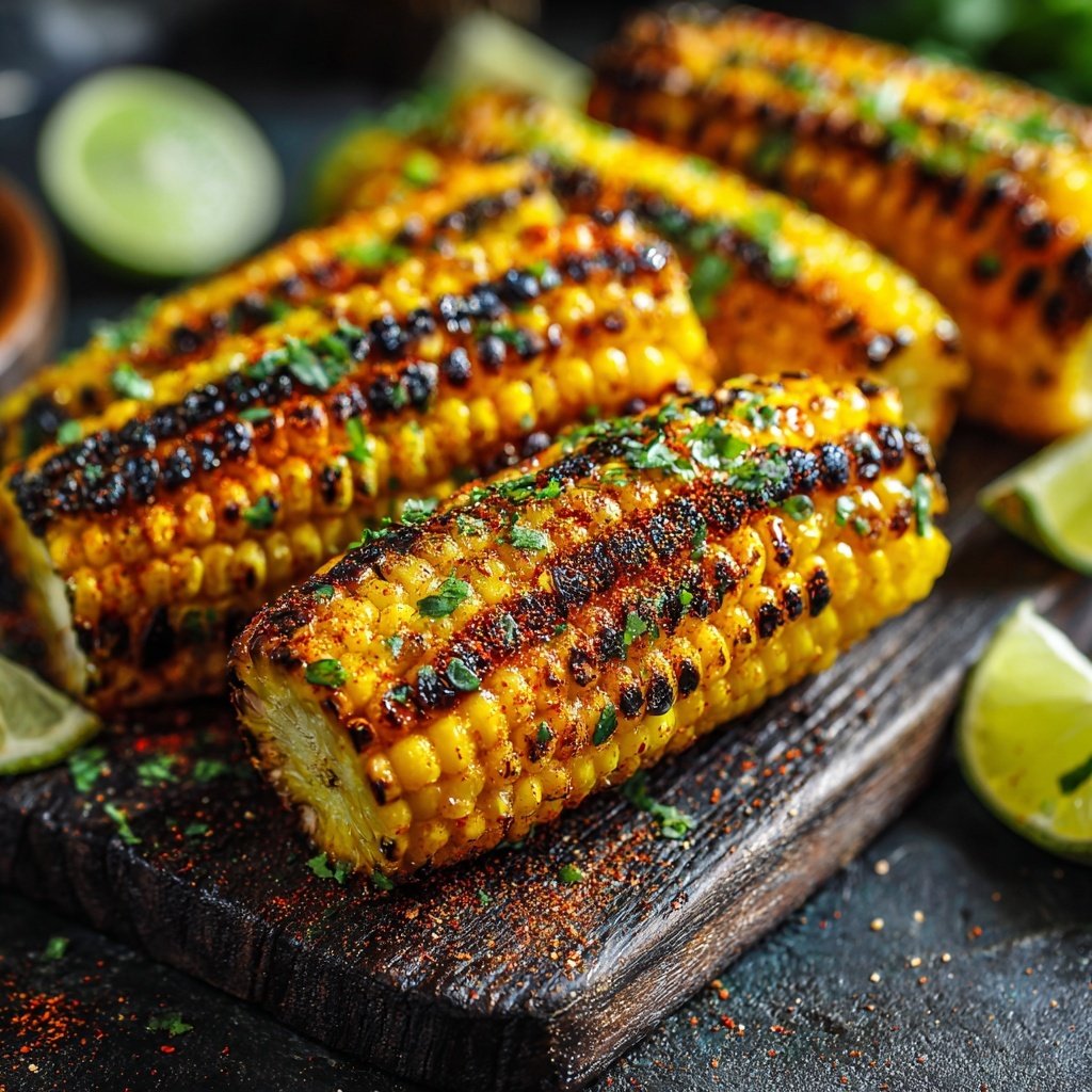 Gegrillte Mais Scheiben