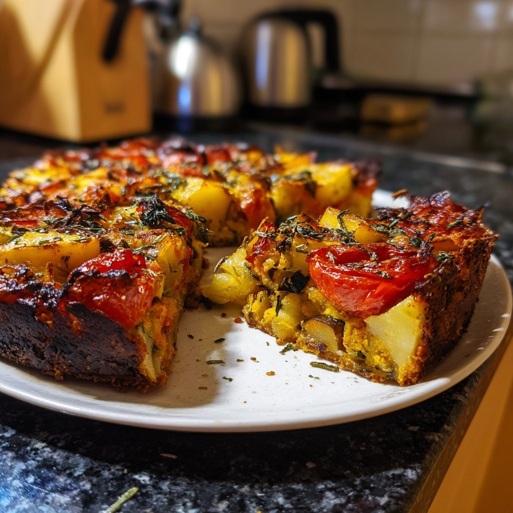 Abendessen vegetarisch aus dem Ofen